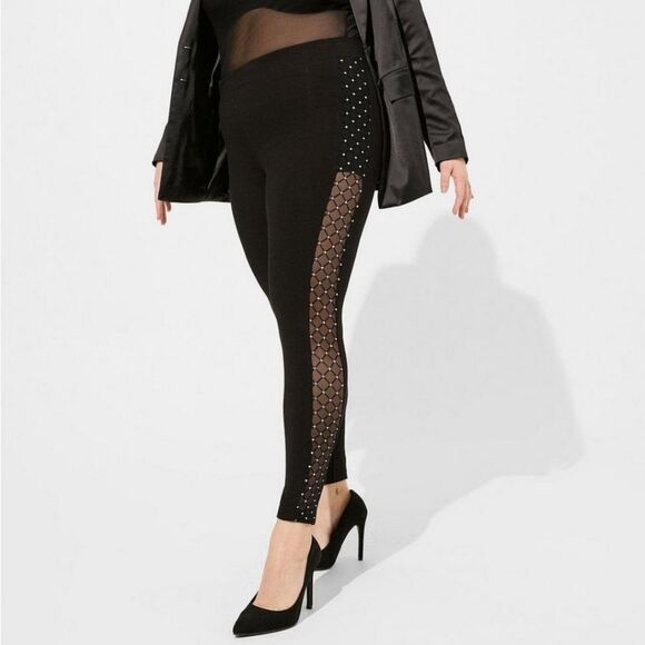 torrid Pants - Torrid Full Length Signature Mesh Side Legging